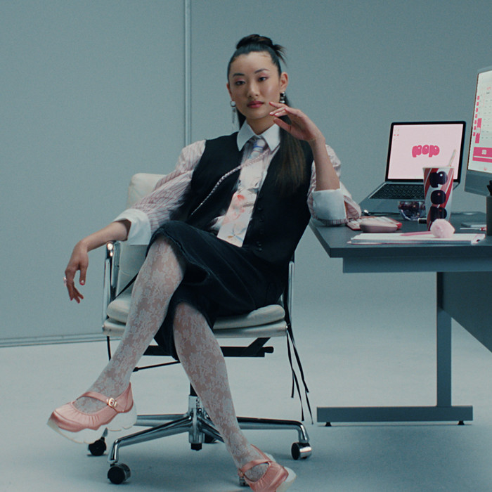 Logitech Pop Icon Combo Keyboard and Mouse Set Pink product in use