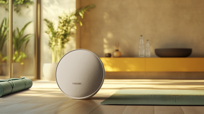 Harman Kardon Onyx Studio 9 Grijs product in gebruik