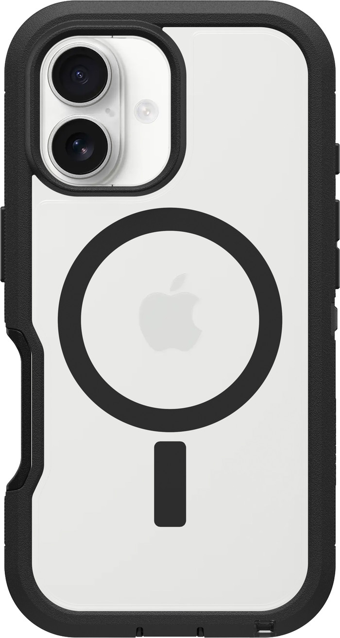 Otterbox Defender XT iPhone 16 Back Cover met MagSafe Magneet Transparant met Zwarte Rand Main Image