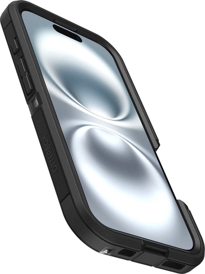 Otterbox Defender XT iPhone 16 Back Cover met MagSafe Magneet Transparant met Zwarte Rand onderkant