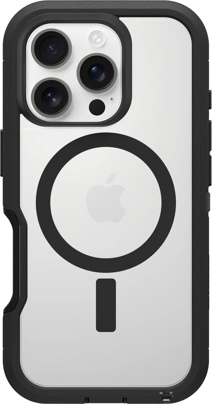 Otterbox Defender XT iPhone 16 Pro Back Cover met MagSafe Magneet Transparant Zwarte Rand Main Image