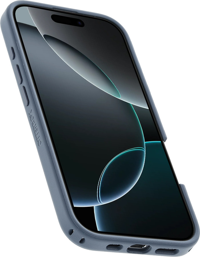 OtterBox Symmetry Apple iPhone 16 Pro Back Cover with MagSafe Magnet Blue back