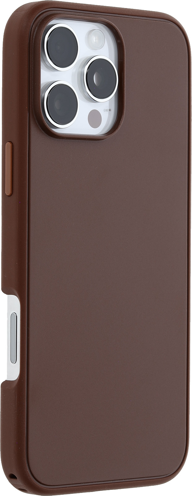 Otterbox Symmetry Apple iPhone 16 Pro Max Back Cover met MagSafe Magneet Bruin rechterkant