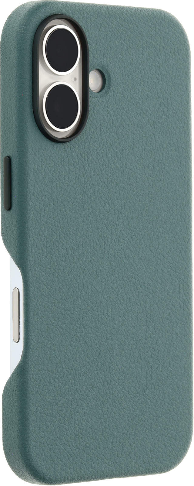 OtterBox Symmetry Apple iPhone 16 Back Cover with MagSafe Magnet Leather Green right side