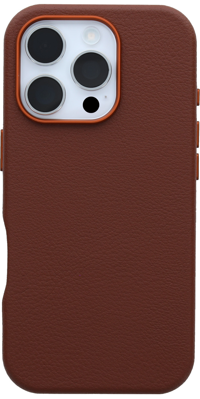 OtterBox Symmetry Apple iPhone 16 Pro Back Cover with MagSafe Magnet Leather Brown Main Image
