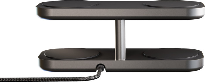 ZENS 4-in-1 Kabelloses Ladegerät 15 W mit Ständer und MagSafe Magnet Schwarz rückseite