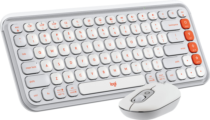Logitech Pop Icon Combo toetsenbord en muis set Wit Main Image