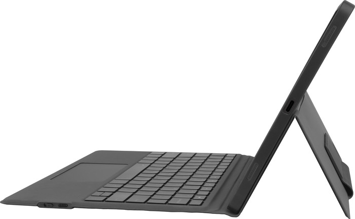 Samsung Galaxy Tab S9 FE Plus 128GB Wifi Grijs + Toetsenbord Hoes QWERTY rechterkant