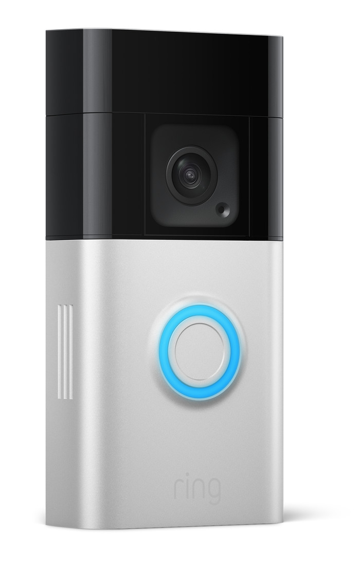 Ring Battery Doorbell Plus + Chime left side