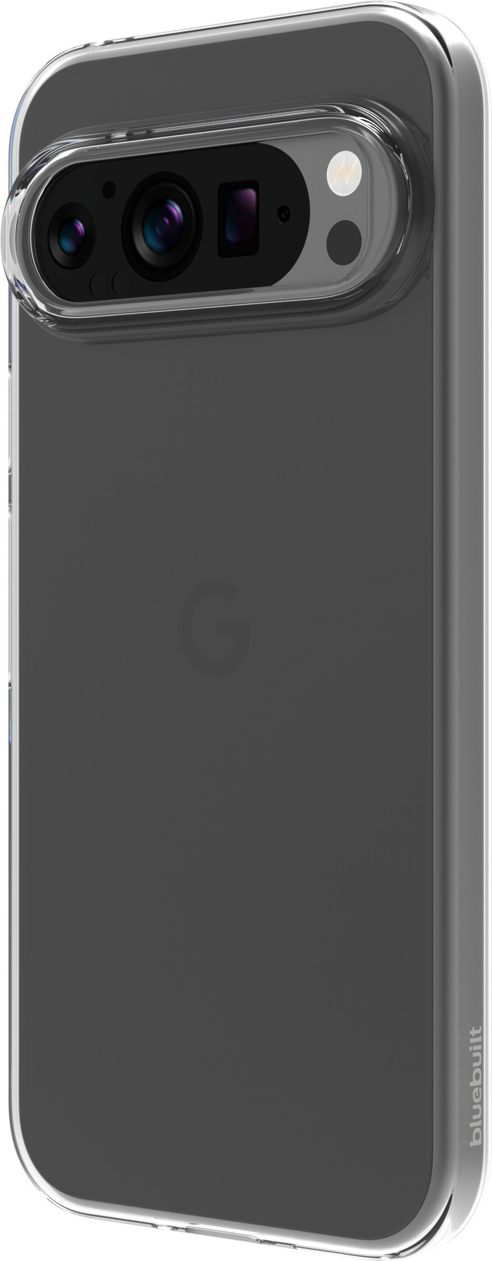 BlueBuilt Google Pixel 9/9 Pro Back Cover Transparant rechterkant