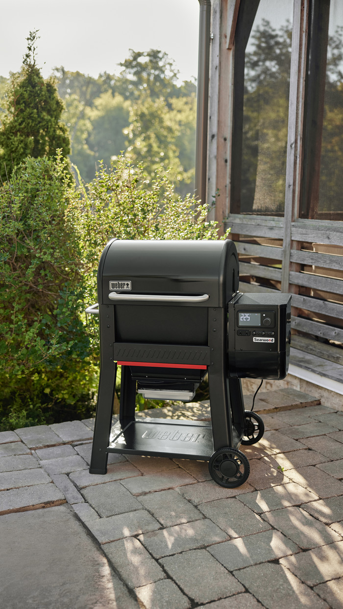 Weber Searwood product in gebruik