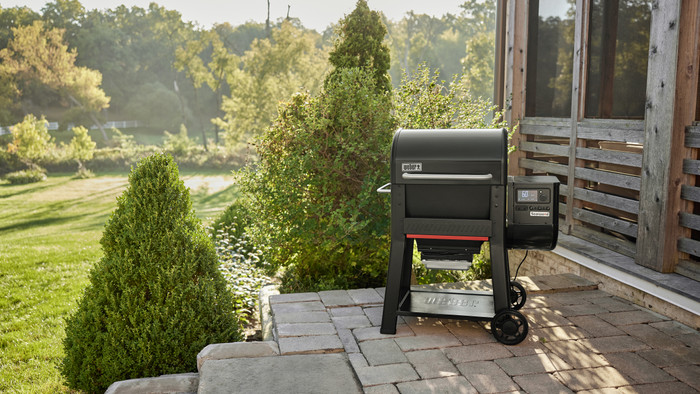 Weber Searwood product in gebruik