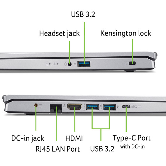 Acer Aspire Go 15 (AG15-42P-R8ZS) Azerty detail
