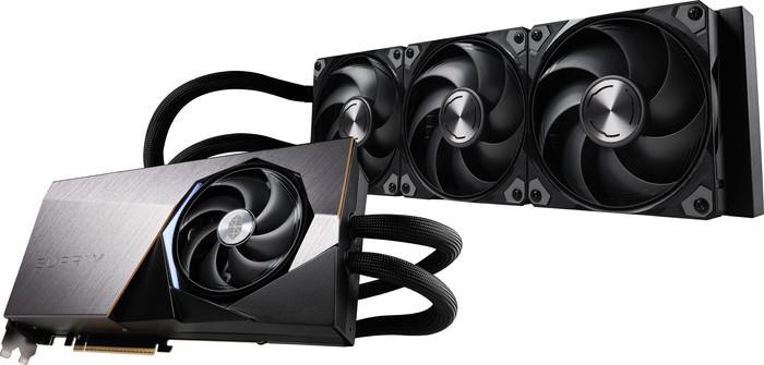 MSI GeForce RTX 5090 SUPRIM LIQUID SOC 32GB rechterkant