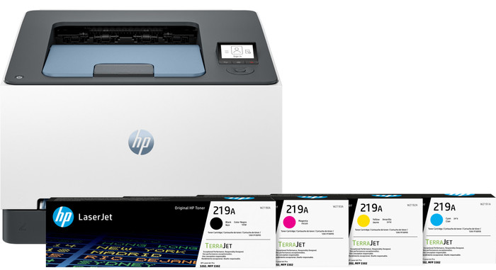 HP Color LaserJet 3202dw + 1 set extra toners Main Image