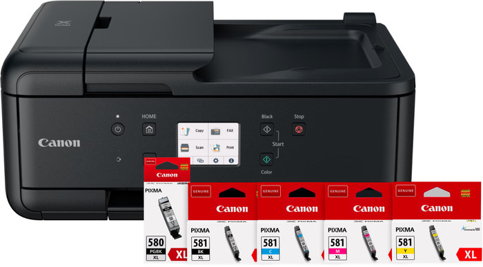 Canon PIXMA TR7650 + 1 set extra XL cartridges Main Image