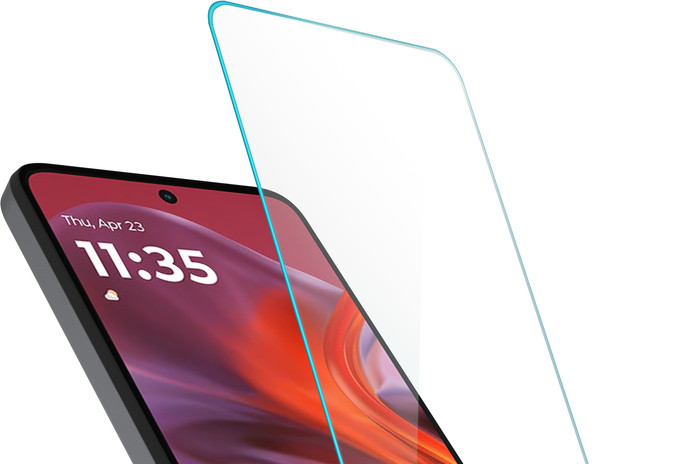 Just In Case Tempered Glass Motorola Moto E15 Screenprotector detail