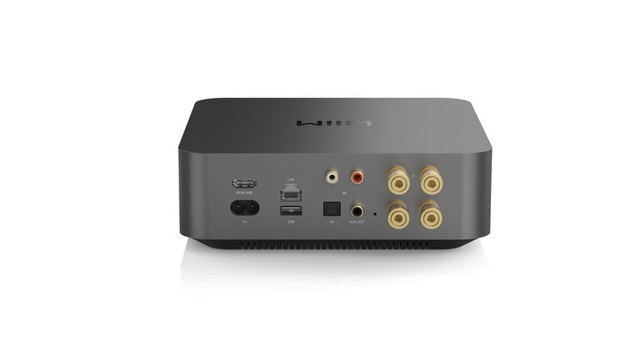 WiiM Amp Pro Grijs achterkant