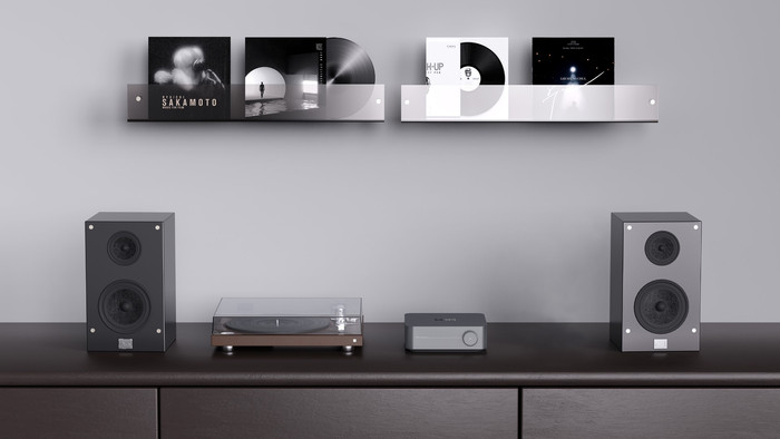 WiiM Amp Pro Grijs product in gebruik