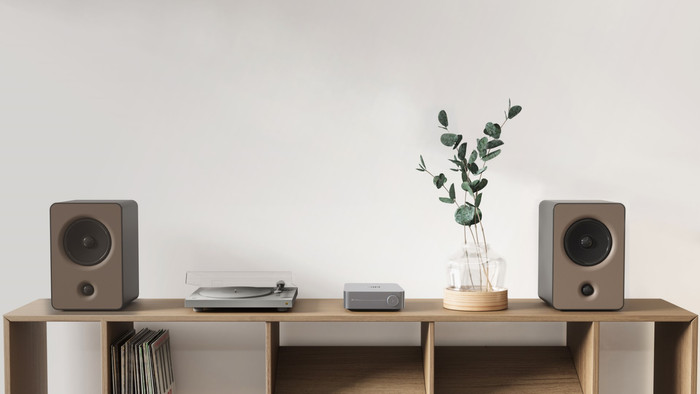 WiiM Amp Pro Grijs product in gebruik