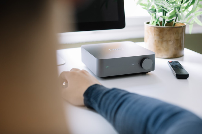 WiiM Amp Pro Grijs product in gebruik