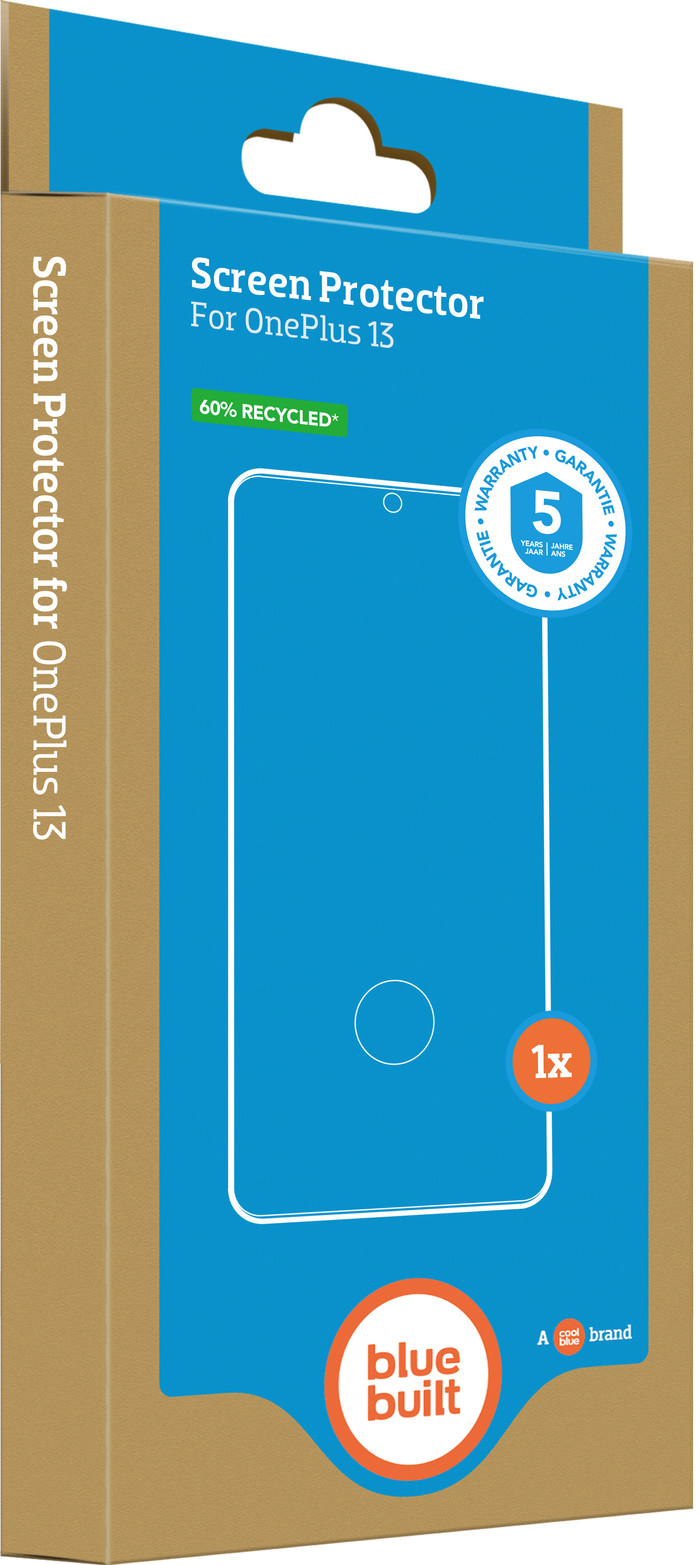 BlueBuilt OnePlus 13 Screenprotector Glas verpakking