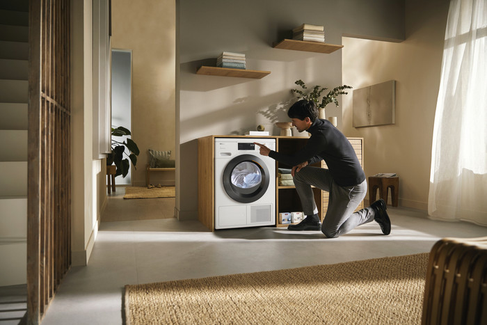 Miele WED 388 WCS + Miele TED 648 WP product in gebruik