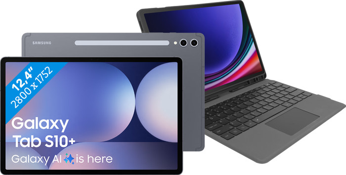Samsung Galaxy Tab S10 Plus 12,4 inch 512GB Wifi Grijs + BlueBuilt Toetsenbord Hoes QWERTY Main Image