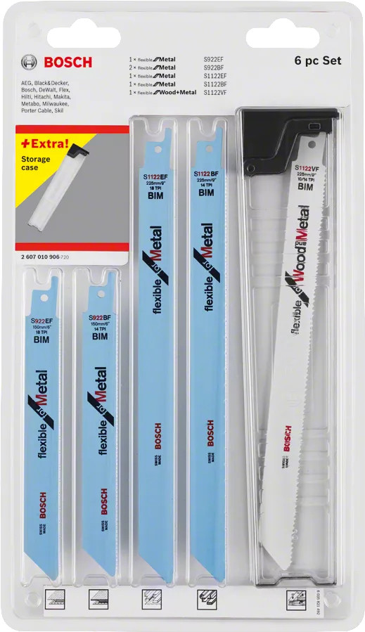 Bosch Professional Reciprozaagblad Hout en Metaal (6x) Main Image
