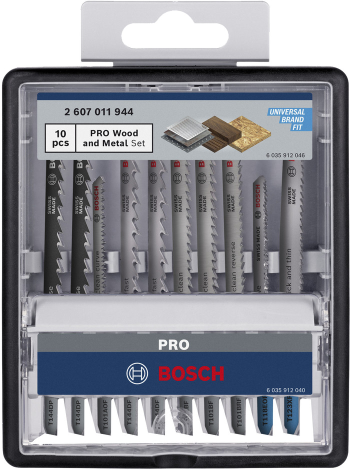 Bosch Professional PRO Wood and Metal Decoupeerzaagblad (10x) verpakking