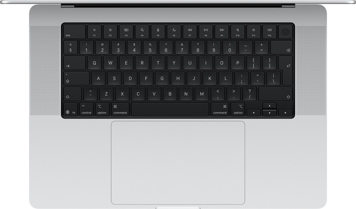 Apple MacBook Pro PROLED 16 inch M5 Max (18 CPU / 40 GPU) 48GB/2TB Zilver QWERTY bovenkant