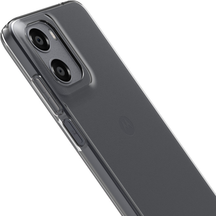 Just in Case Soft Design Motorola Moto E15 Back Cover Transparant onderkant