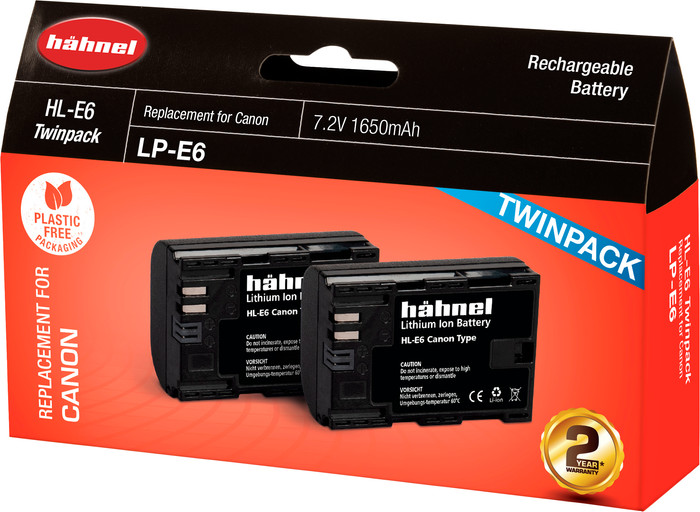 Hähnel HL-E6n (2x) verpackung