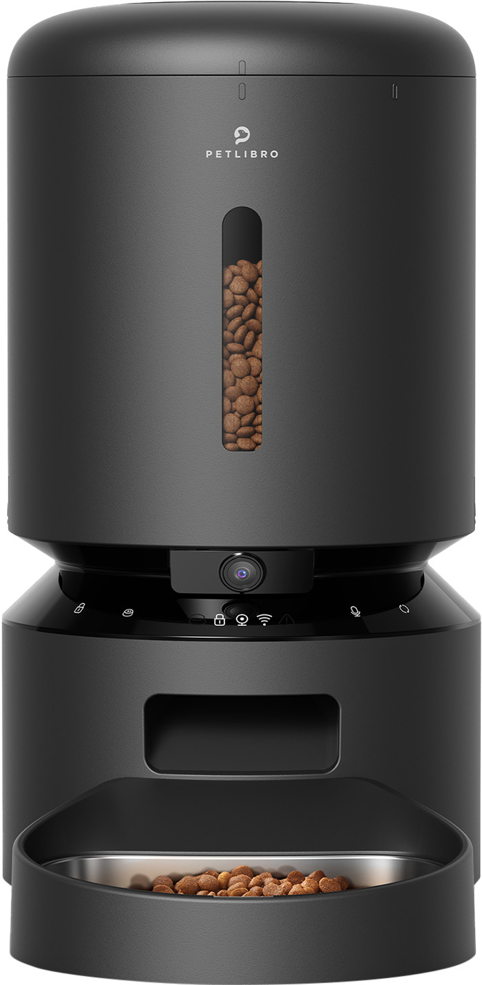 Petlibro Automatische Voerbak met Camera PLAF203 Zwart voorkant