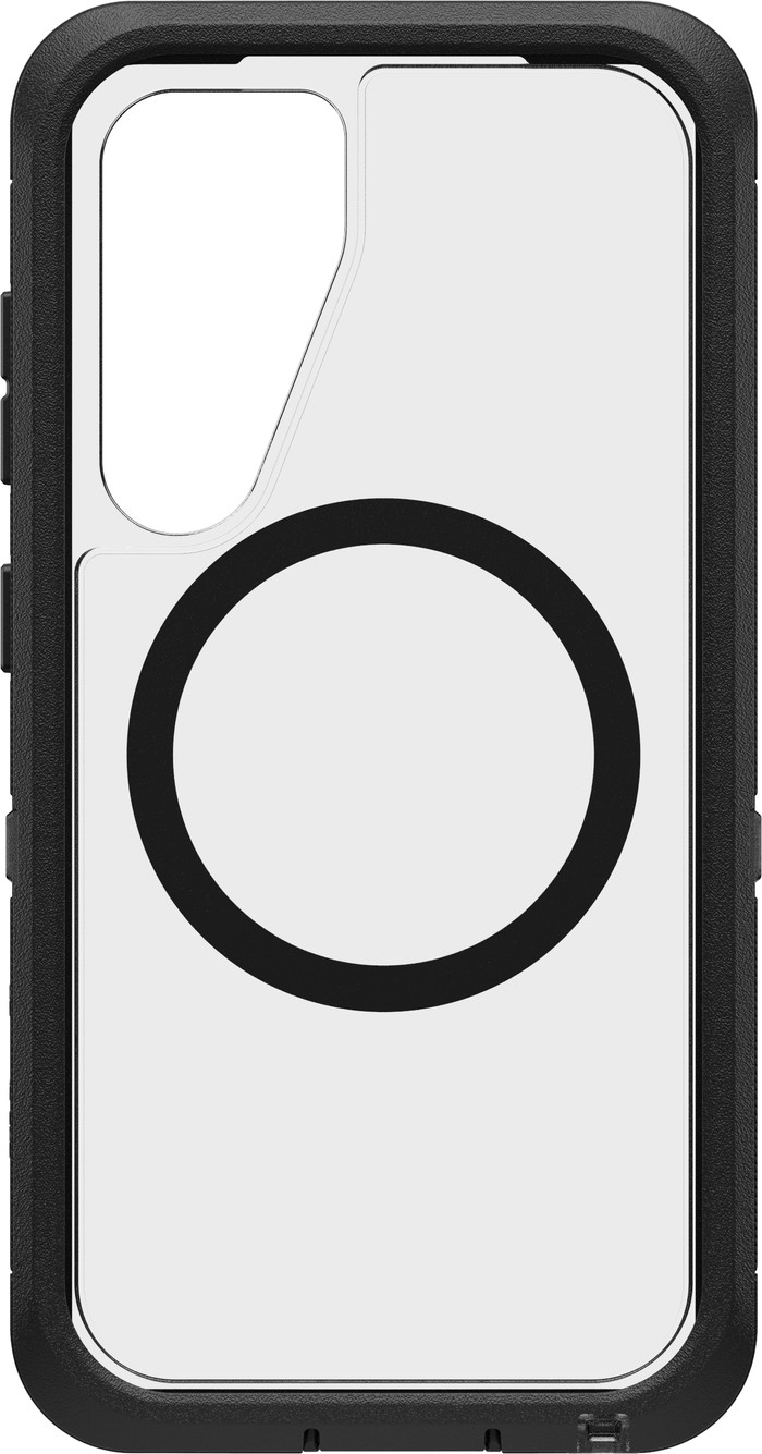 OtterBox Defender Samsung Galaxy S25 Back Cover with Magnet Transparent with Black Belt Main Image