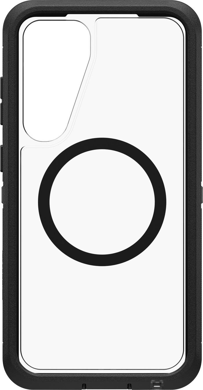 Otterbox Defender Samsung Galaxy S25 Plus Back Cover met Magneet Transparant Zwarte Rand Main Image