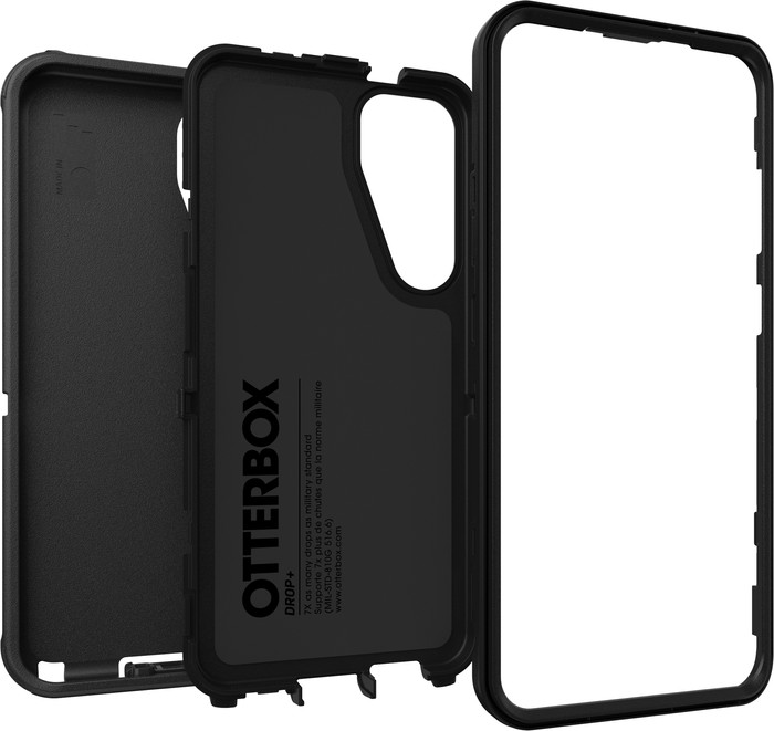 Otterbox Defender Samsung Galaxy S25 Plus Back Cover Zwart voorkant