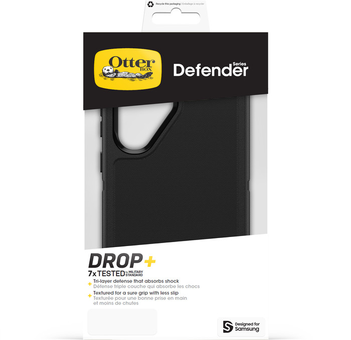 Otterbox Defender Samsung Galaxy S25 Ultra Back Cover Black packaging