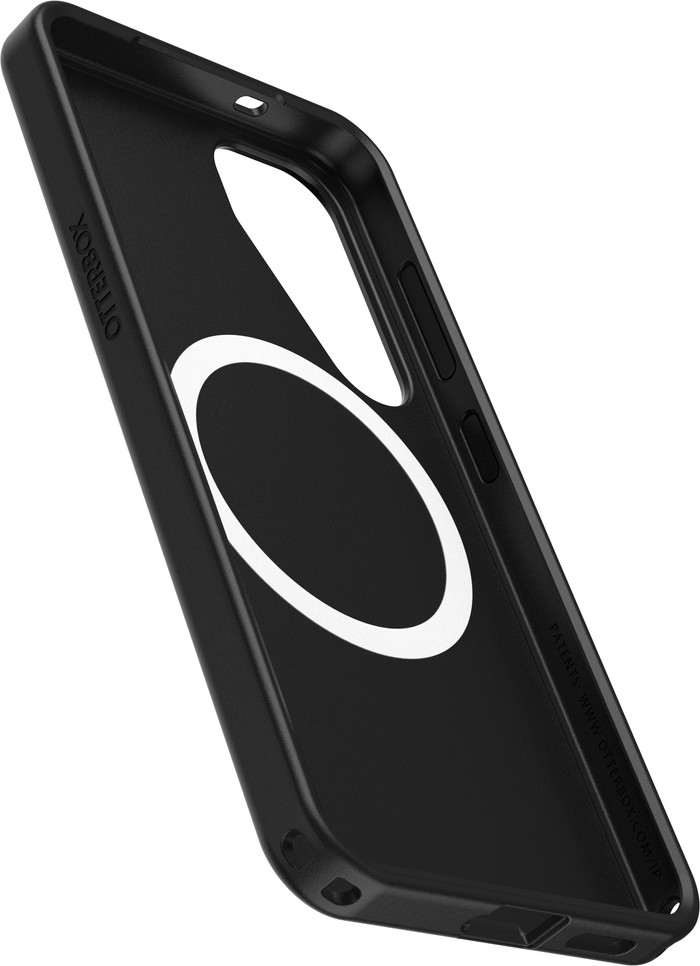 OtterBox Symmetry Samsung Galaxy S25 Back Cover with Magnet Black left side