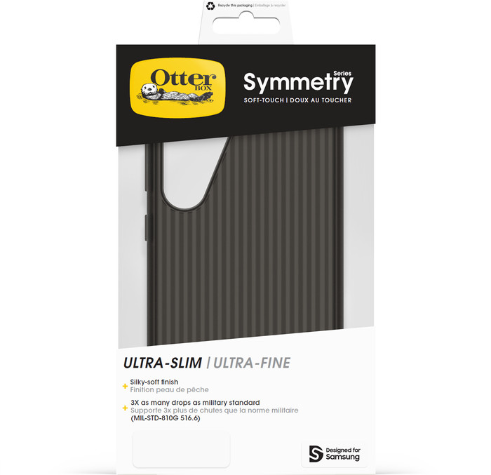 Otterbox Symmetry Soft Touch Samsung Galaxy S25 Plus Back Cover met Magneet Zwart verpakking