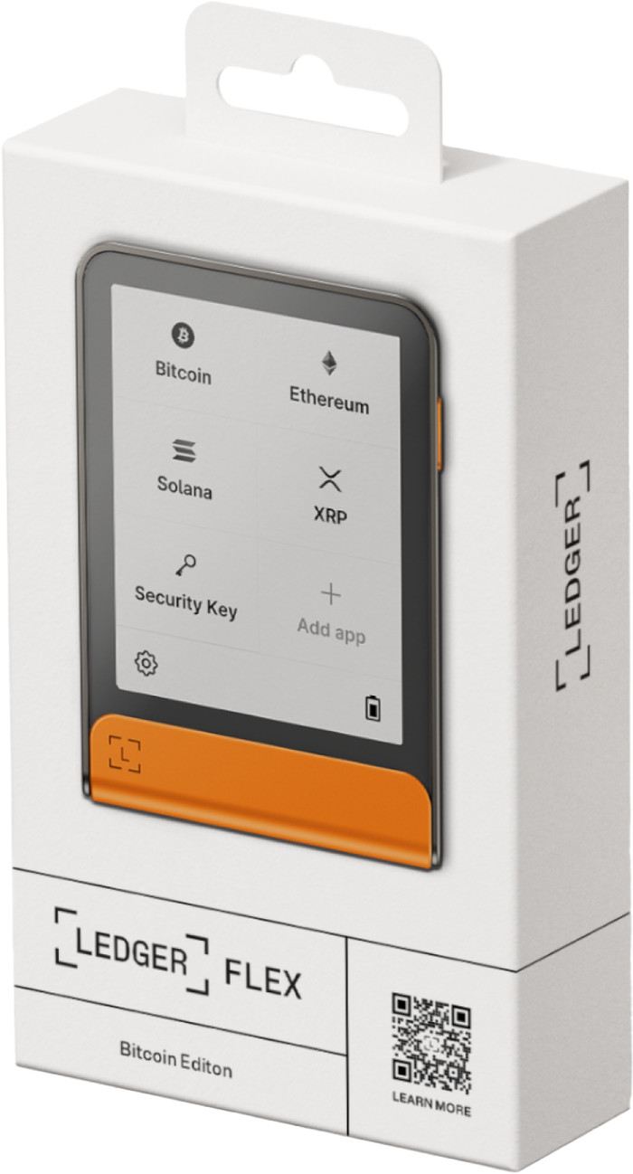 Ledger Flex BTC Oranje verpakking