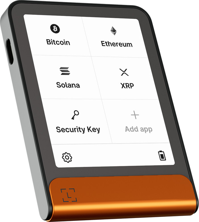 Ledger Flex BTC Oranje Main Image