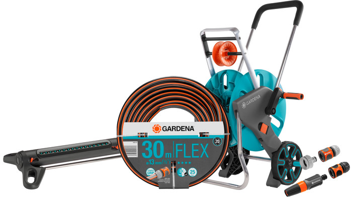 Gardena Comfort FLEX 1/2 30m CleverRoll M Medium Sproeierpakket Main Image