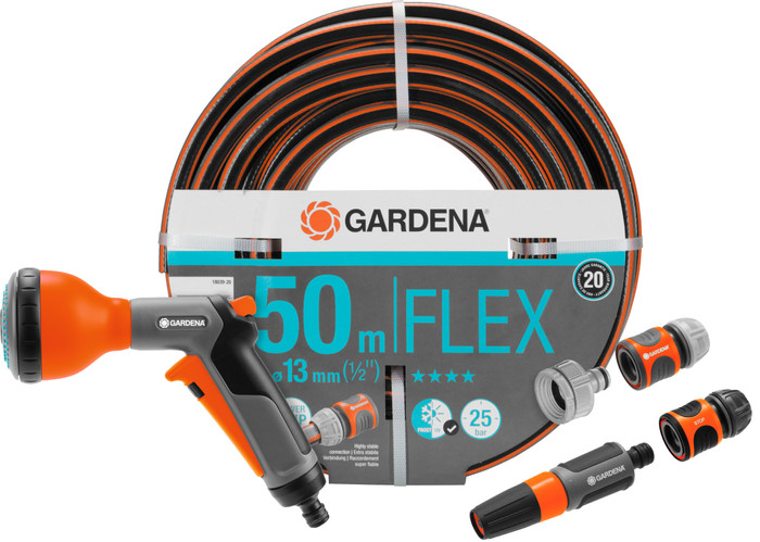 Gardena Comfort FLEX 50m Classic Broespakket Main Image