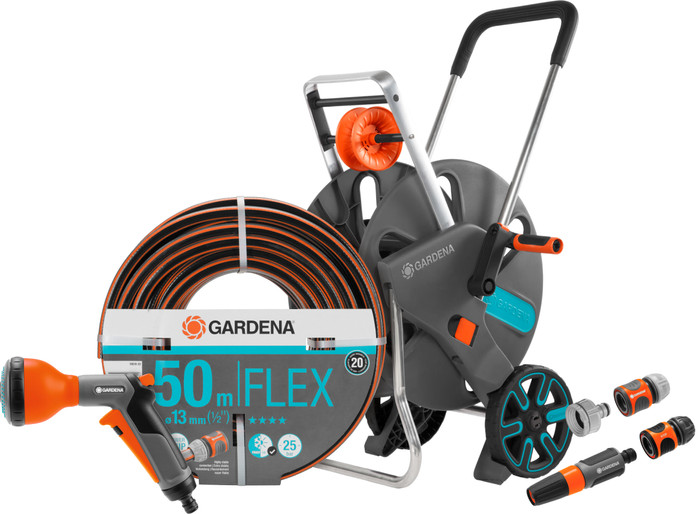 Gardena Comfort FLEX 50m CleverRoll L Classic Broespakket Main Image