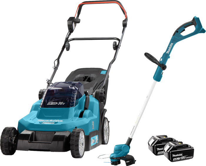 Makita DLM382PT2 incl. 5,0 Ah Accu (2x) + Makita DUR193Z Main Image