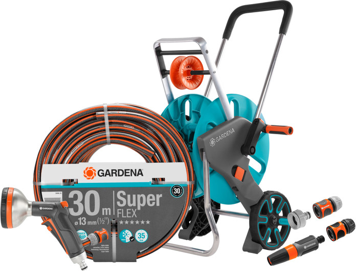 Gardena Premium SuperFLEX 30m CleverRoll M Premium Broespakket Main Image
