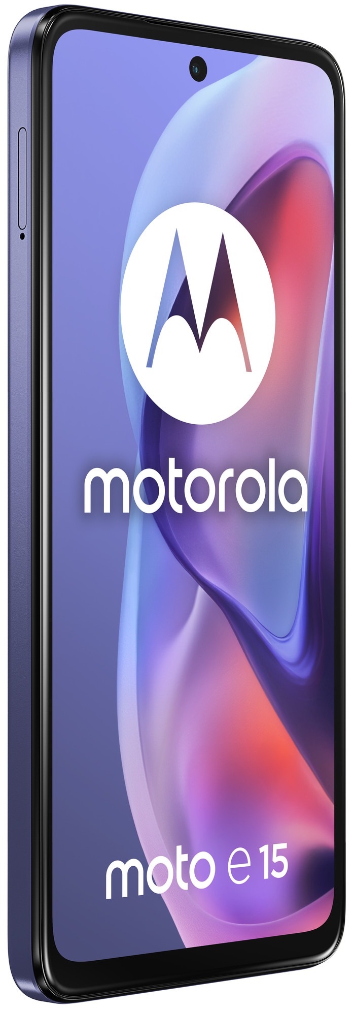 Motorola Moto E15 64GB Paars 4G linkerkant