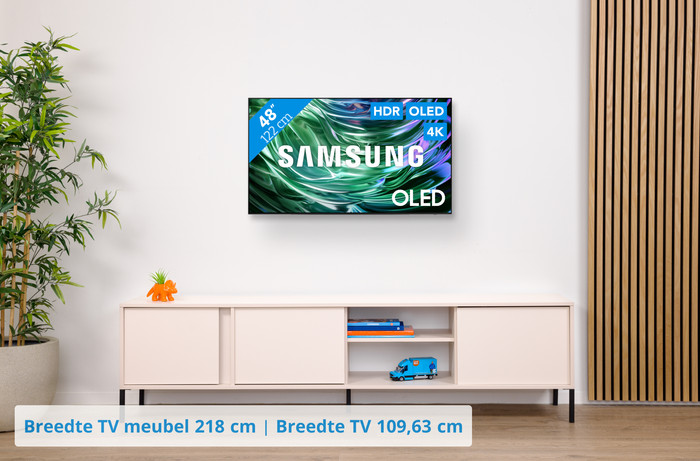 Samsung OLED 4K 48S93D (2024) + Samsung HW-S700D Zwart (2024) visual Coolblue 1