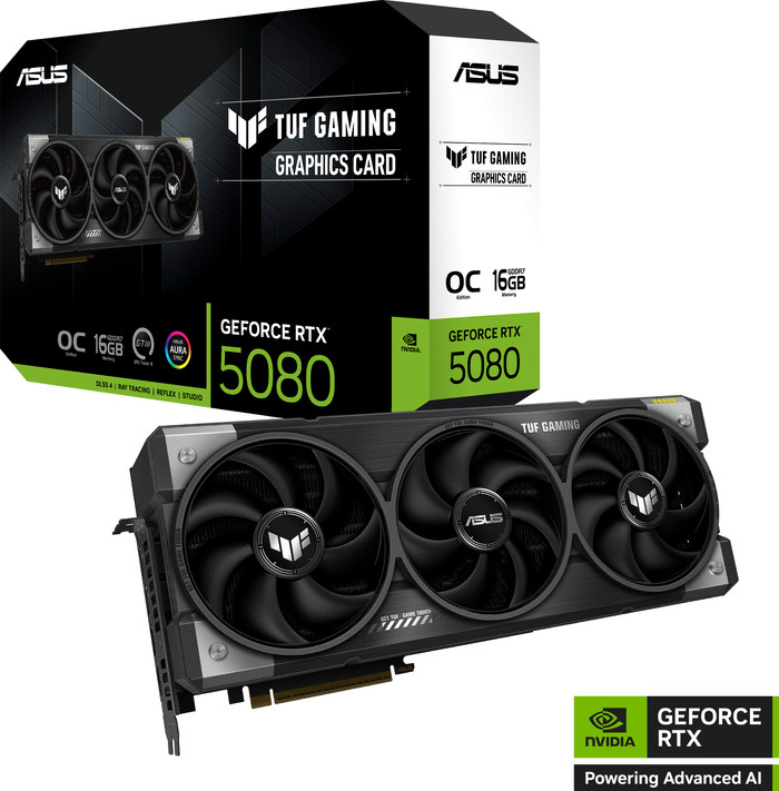 ASUS TUF Gaming GeForce RTX 5080 OC 16GB verpakking